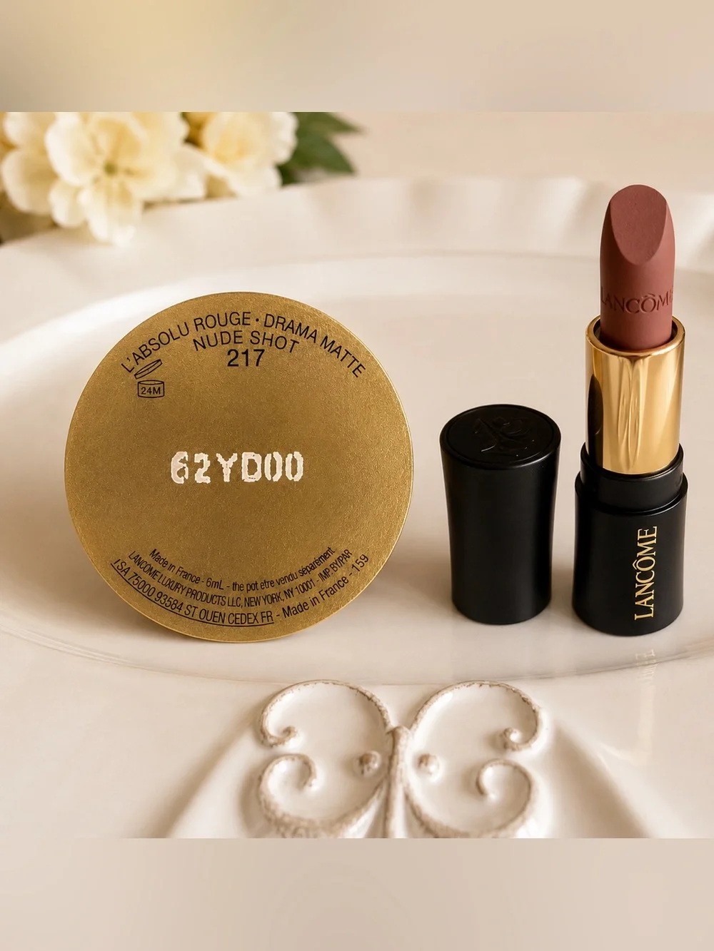 Lancôme L’Absolu Lip LOT 2 Lipsticks (one full-size) 1 Gloss Cream (full-size)